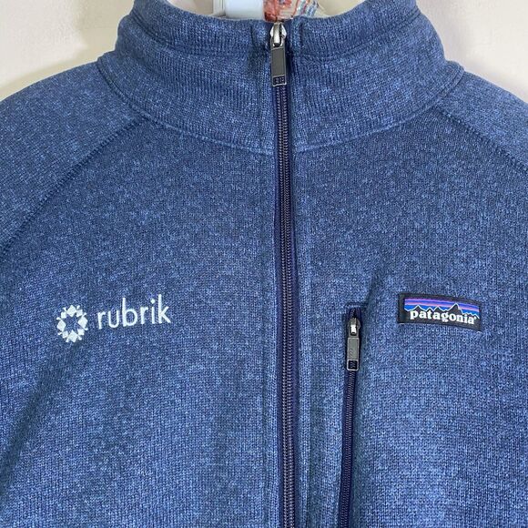 Patagonia Better Sweater Fleece Jacket Mens 2XL  Blue Full Zip 25527 Rubrik Logo - Picture 1 of 16